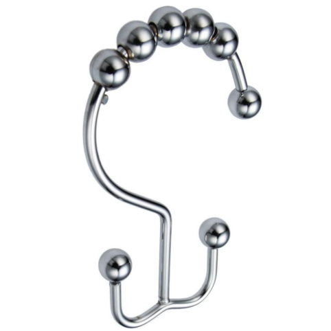 Shower Curtain Hooks, Stainless Steel, Set of 12