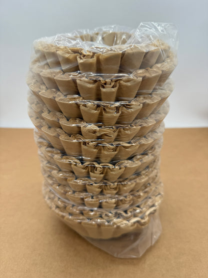 [Miscut] Large Coffee Filters,  9,75"-4,5" Unbleached, 12-16 Cup Basket, Biodegradable (500 count)