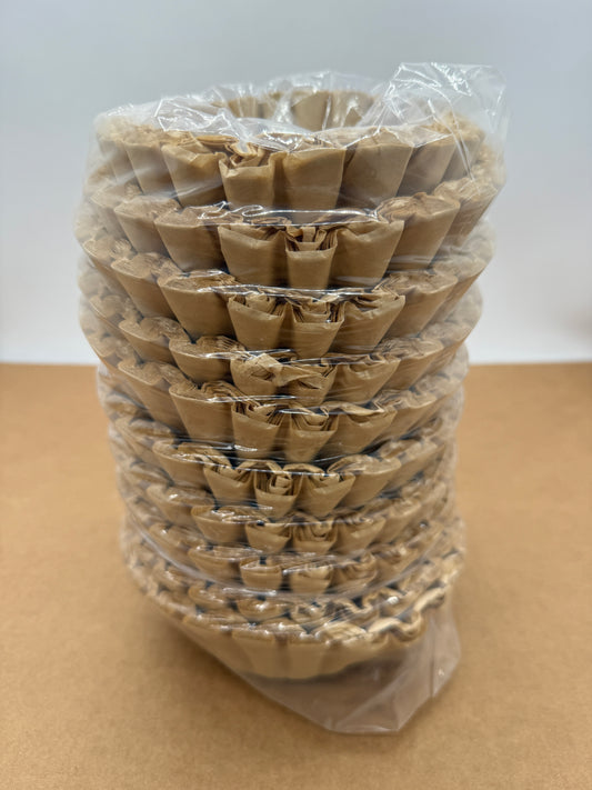 [Miscut] Large Coffee Filters,  9,75"-4,5" Unbleached, 12-16 Cup Basket, Biodegradable (500 count)