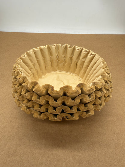 [Miscut] Large Coffee Filters,  9,75"-4,5" Unbleached, 12-16 Cup Basket, Biodegradable (500 count)
