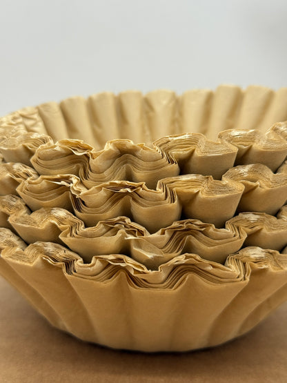 [Miscut] Large Coffee Filters,  9,75"-4,5" Unbleached, 12-16 Cup Basket, Biodegradable (500 count)