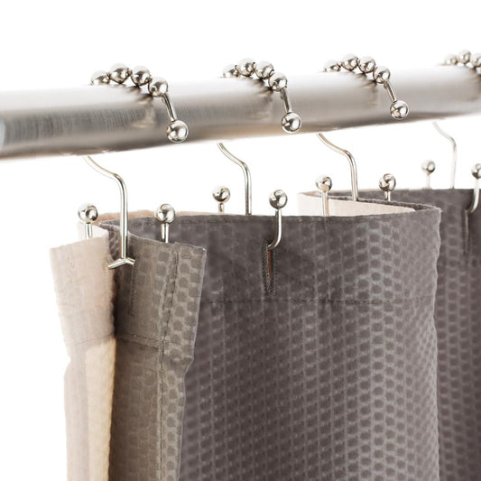 Shower Curtain Hooks, Stainless Steel, Set of 12