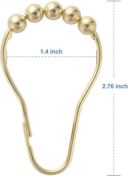 High Quality Shower Curtain Rings (Stainless Steel, Rust Proof, Set of 12)